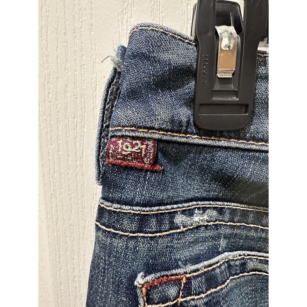 1921 Women's Distressed 29/32 Denim Blue Jeans - Picture 9 of 13